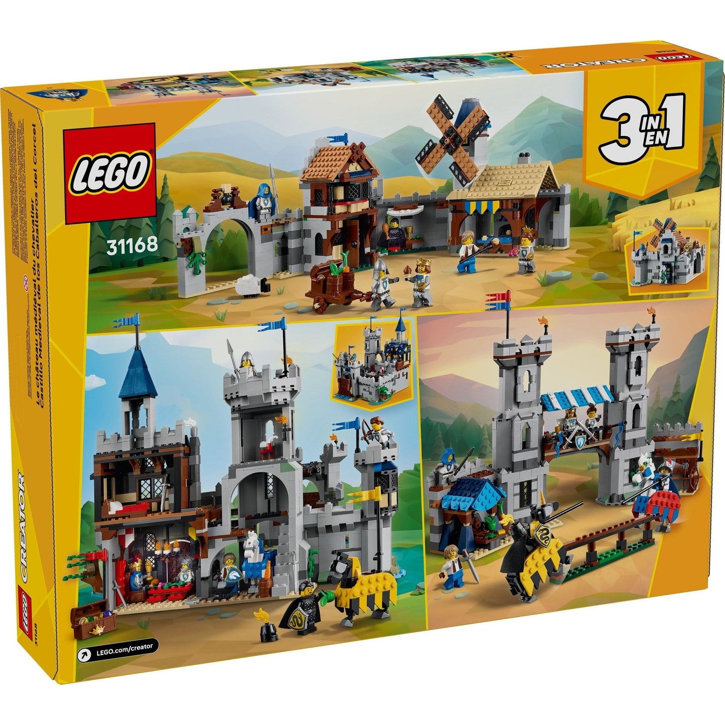 LEGO Creator 31168 Medieval Horse Knight Castle 3 in 1