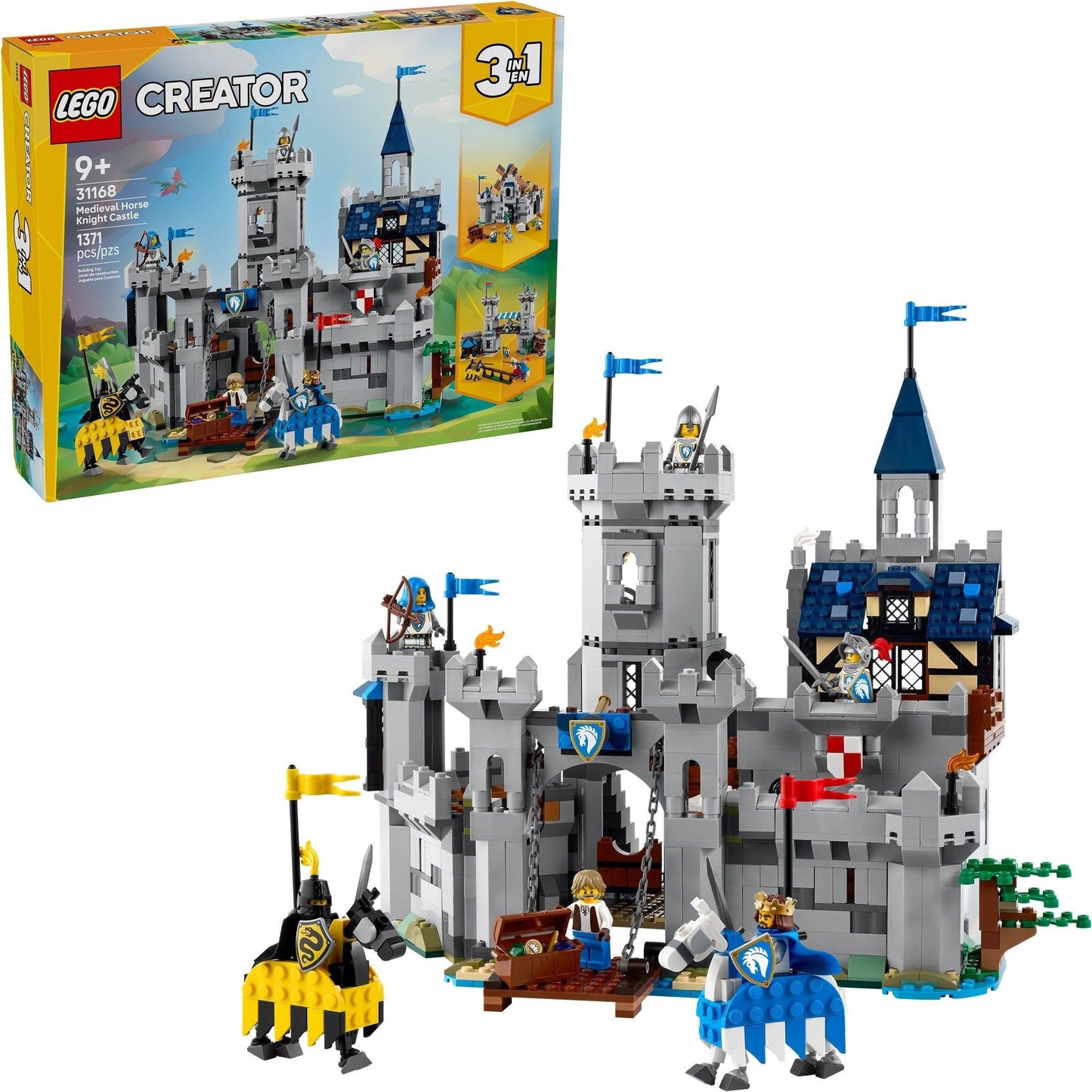 LEGO Creator 31168 Medieval Horse Knight Castle 3 in 1
