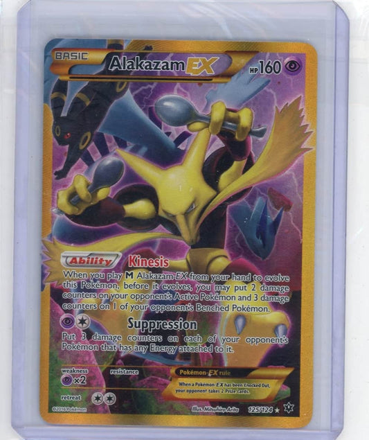 Alakazam EX Pokemon Fates Collide Gold Secret-Rare #125/124 – Official Pokemon TCG Product