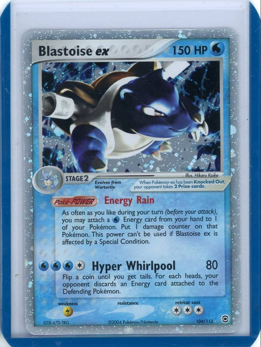 Blastoise ex Pokemon Fire Red & Leaf Green Ultra-Rare #104/112 (MP-) – Official Pokemon TCG Product