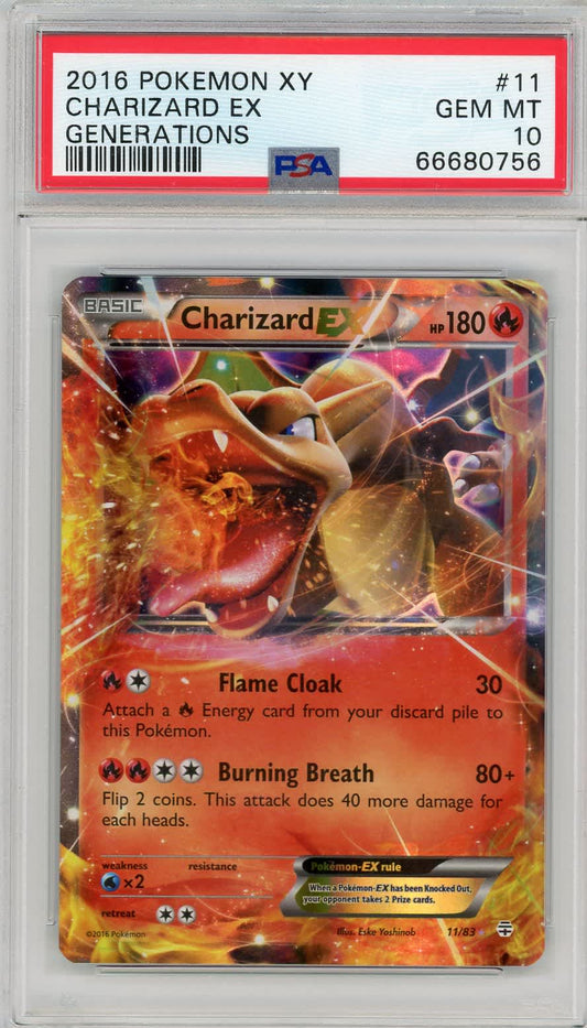 Charizard EX Pokemon XY Generations #11/83 PSA 10 – Official Pokemon TCG Product