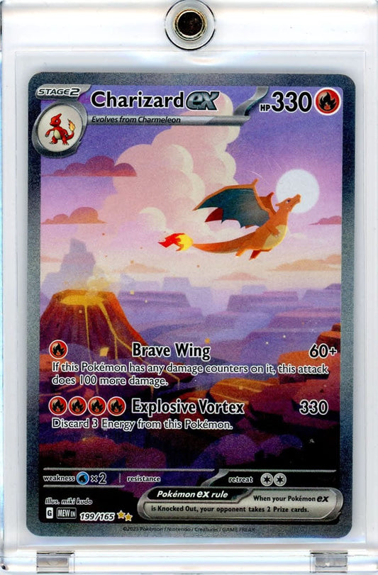 Charizard ex Pokemon 151 Special Illustration Rare #199/165 – Official Pokemon TCG Product
