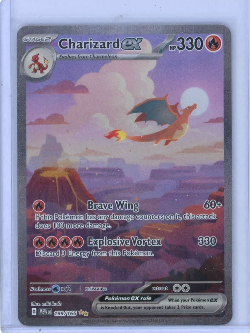 Charizard ex Pokemon 151 Special Illustration Rare #199/165 – Official Pokemon TCG Product