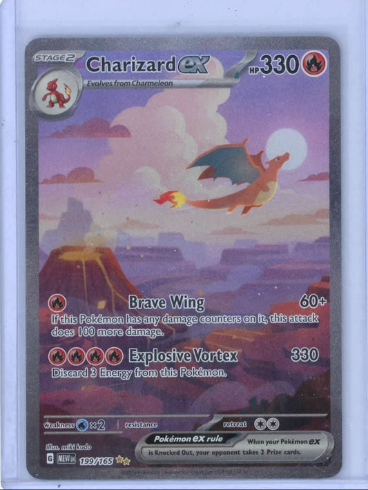 Charizard ex Pokemon 151 Special Illustration Rare #199/165 – Official Pokemon TCG Product