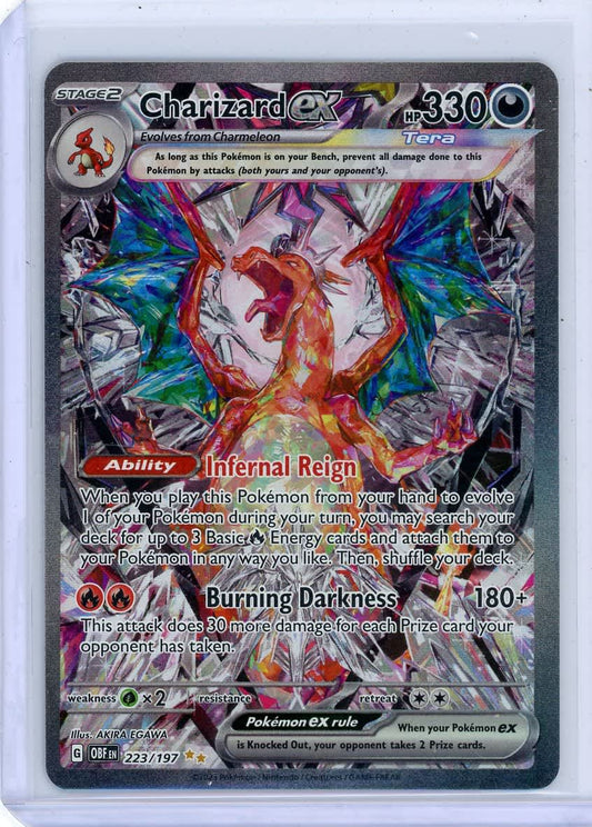 Charizard ex Pokemon Obsidian Flames Special Illustration Rare #223/197 – Official Pokemon TCG Product