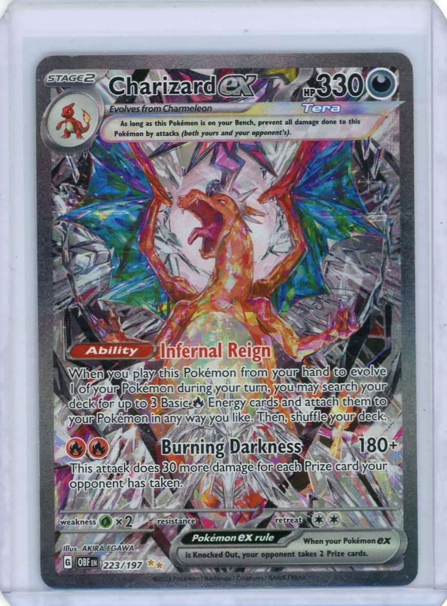 Charizard ex Pokemon Obsidian Flames Special Illustration Rare #223/197 – Official Pokemon TCG Product