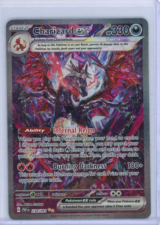Charizard ex Pokemon Paldean Fates Special Illustration Rare #234/091 – Official Pokemon TCG Product