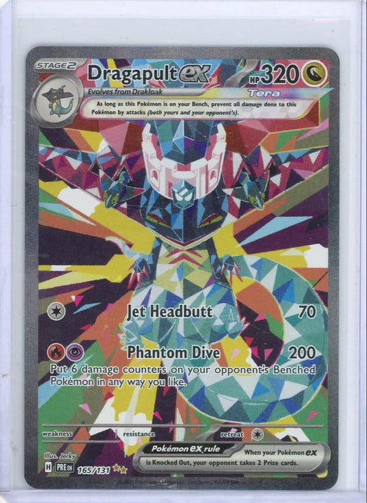 Dragapult ex Pokemon Prismatic Evolutions Special Illustration Rare #165/131 – Official Pokemon TCG Product