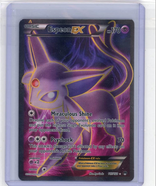 Espeon EX Pokemon BREAKpoint Full-Art #117/122 – Official Pokemon TCG Product