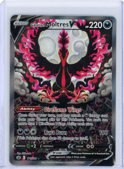 Galarian Moltres V Pokemon Alternate Art #177/198 – Official Pokemon TCG Product