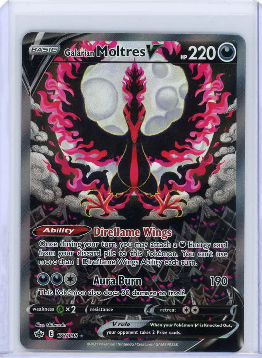 Galarian Moltres V Pokemon Alternate Art #177/198 – Official Pokemon TCG Product