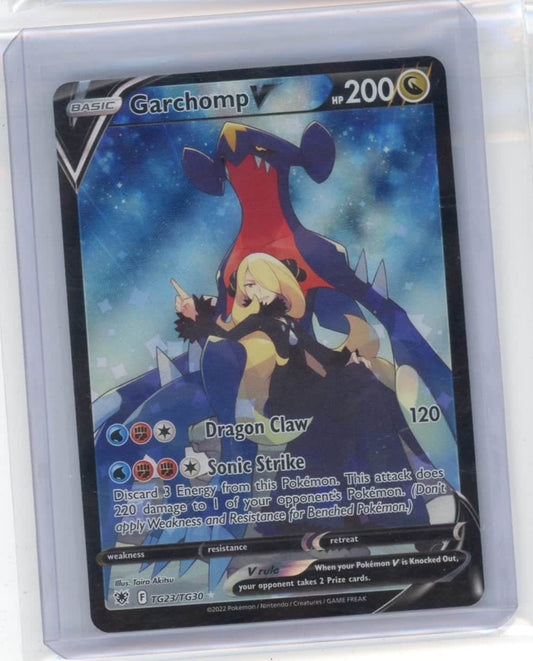 Garchomp V 2022 Pokemon Astral Radiance Trainer Gallery rare holo TG23/30 – Official Pokemon TCG Product
