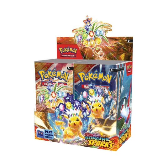 Japanese Pokemon TCG Scarlet & Violet - Surging Sparks SV08 Sealed Booster Box – Rare & Exclusive Cards