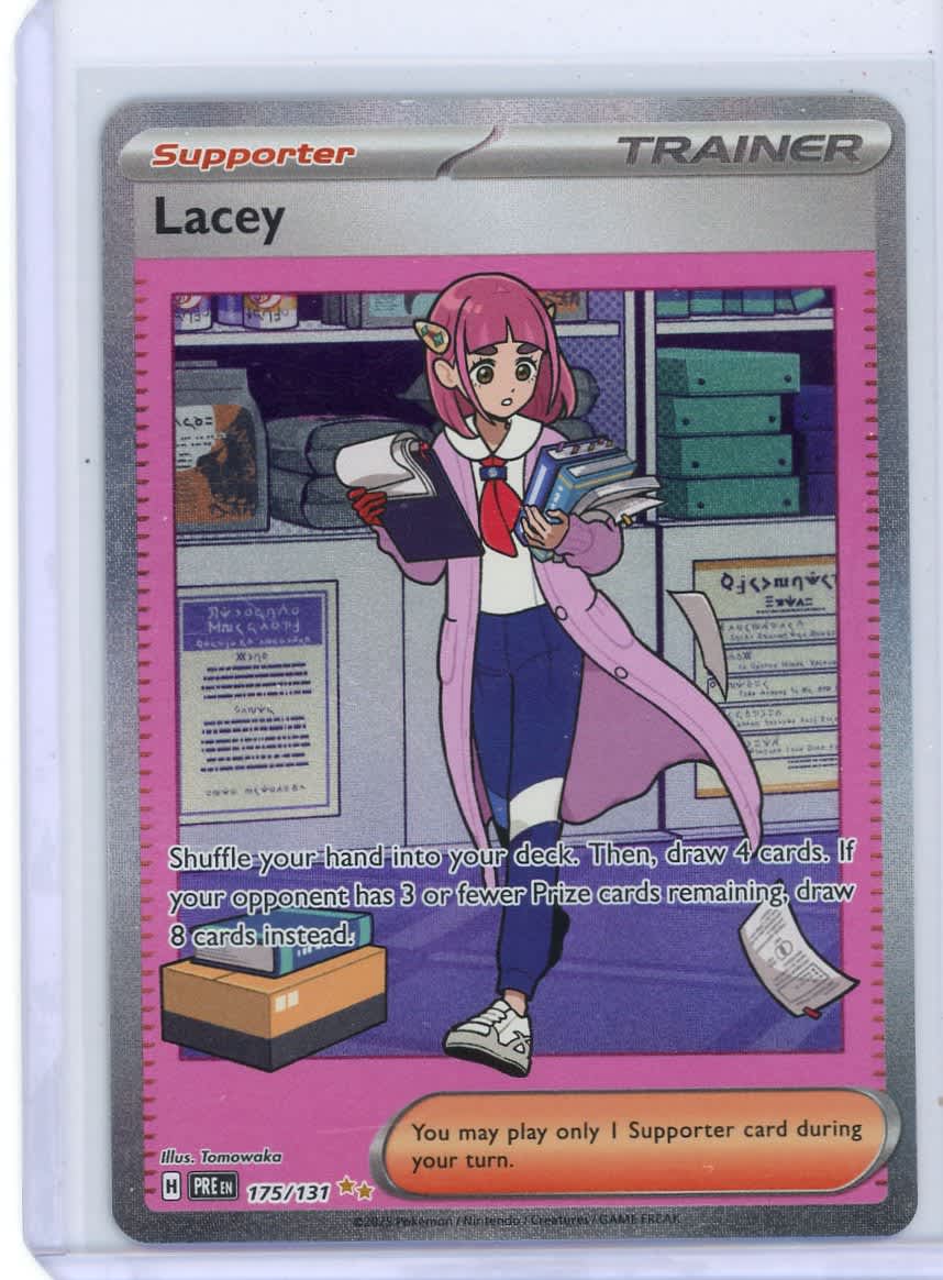 Lacey Pokemon Prismatic Evolutions Special Illustration Rare #175/131 – Official Pokemon TCG Product