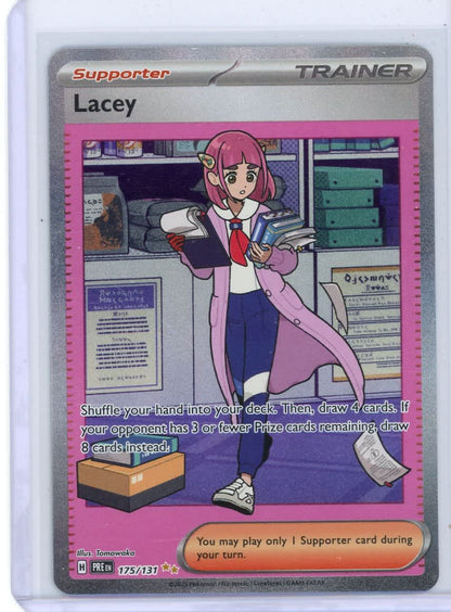 Lacey Pokemon Prismatic Evolutions Special Illustration Rare #175/131 – Official Pokemon TCG Product