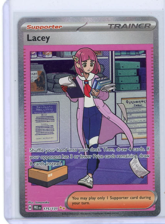 Lacey Pokemon Prismatic Evolutions Special Illustration Rare #175/131 – Official Pokemon TCG Product