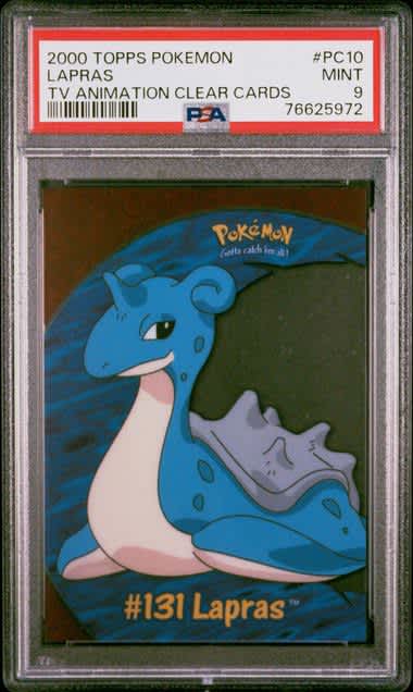 Lapras 2000 Topps Pokemon TV Animation - Clear PSA 9 – Official Pokemon TCG Product