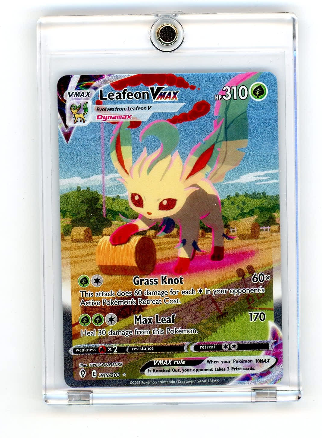 Leafeon Vmax Pokemon Evolving Skies Alternate Art #205/203 – Official Pokemon TCG Product