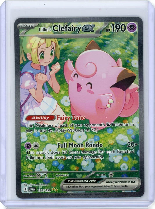 Lillie's Clefairy ex Pokemon Journey Together Special Illustration Rare #184/159 – Official Pokemon TCG Product