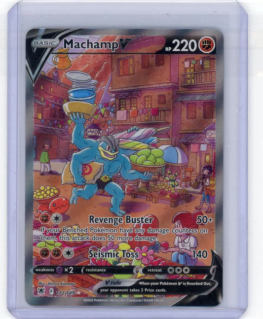 Machamp V Pokemon Astral Radiance Alternate Full-Art #172/189 – Official Pokemon TCG Product