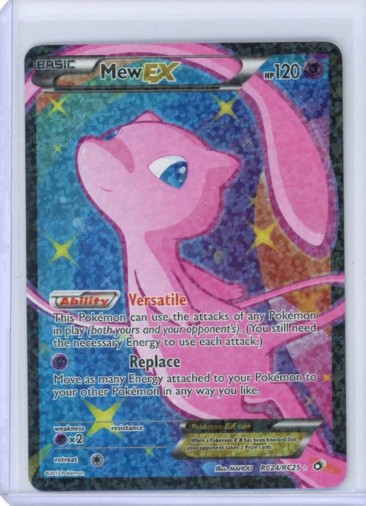 Mew EX Pokemon Legendary Treasures Radiant Collection Full-Art #RC24/RC25 (LP) – Official Pokemon TCG Product