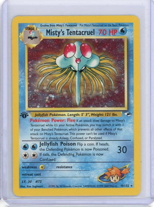 Misty's Tentacruel Pokemon Gym Heroes 1st Edition #10/132 – Official Pokemon TCG Product