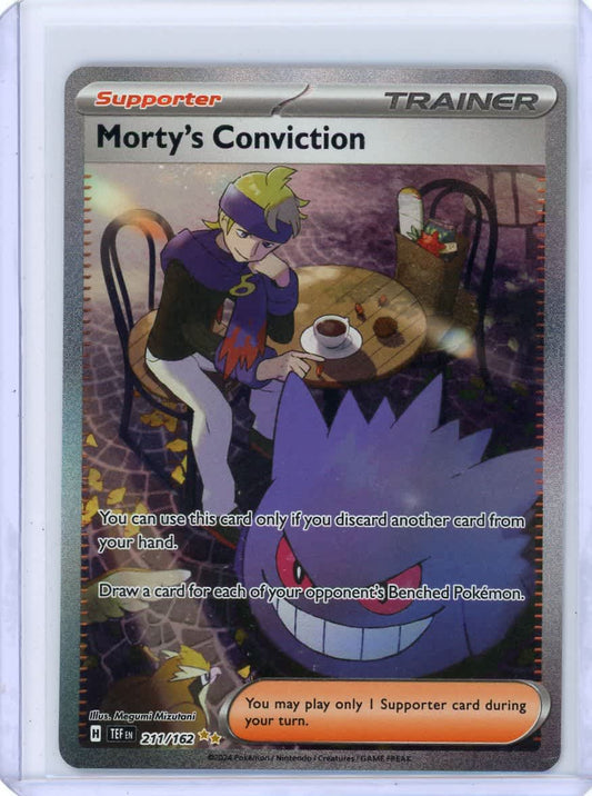 Morty's Conviction Pokemon Temporal Forces Special Illustration Rare #211/162 – Official Pokemon TCG Product