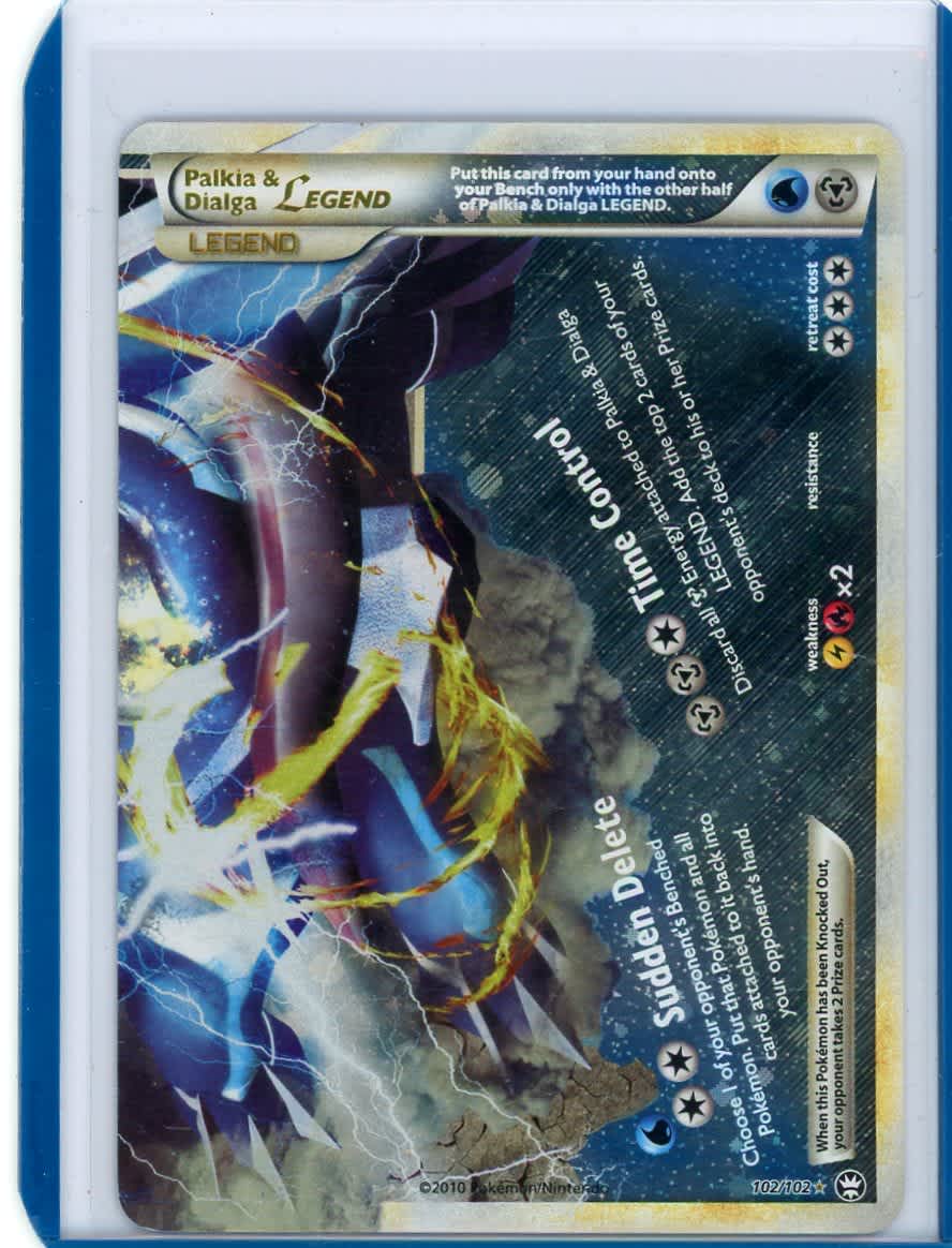 Palkia & Dialga Legend Pokemon HGSS Triumphant #102/102 (Bottom) – Official Pokemon TCG Product