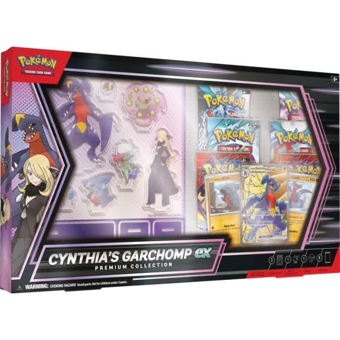 Pokemon Cynthia's Garchomp EX Premium Collection Box – Official Pokemon TCG Product