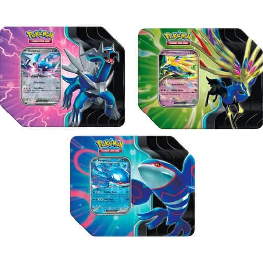 Pokemon Scarlet & Violet Azure Legends 6 Tin Case – Official Pokemon TCG Product