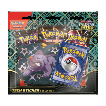 Pokemon Scarlet & Violet Paldean Fates Tech Sticker Collection 12 Box Case – Official Pokemon TCG Product