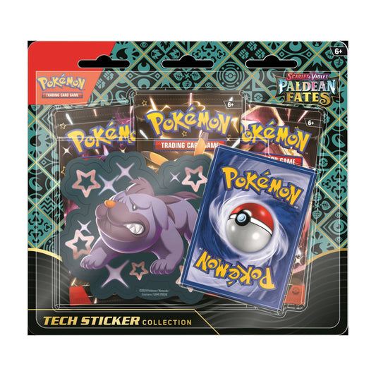 Pokemon Scarlet & Violet Paldean Fates Tech Sticker Collection 12 Box Case – Official Pokemon TCG Product