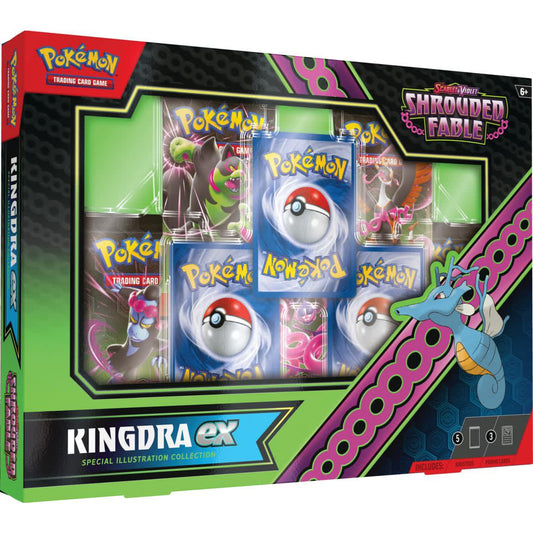 Pokemon Scarlet & Violet Shrouded Fable Kingdra/Greninja EX Special Illustration Collection – Official Pokemon TCG Product