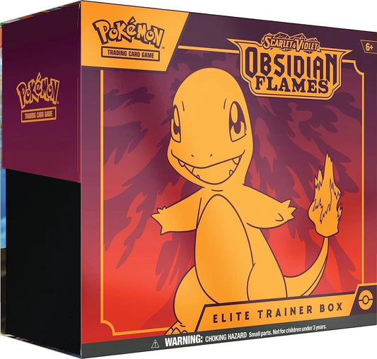 Pokemon TCG Scarlet & Violet 3 - Obsidian Flames Elite Trainer Box – Complete Trainer Kit with Accessories