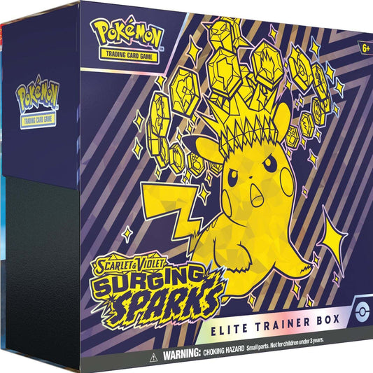 Pokemon TCG Scarlet & Violet - Surging Sparks Elite Trainer Box – Complete Trainer Kit with Accessories