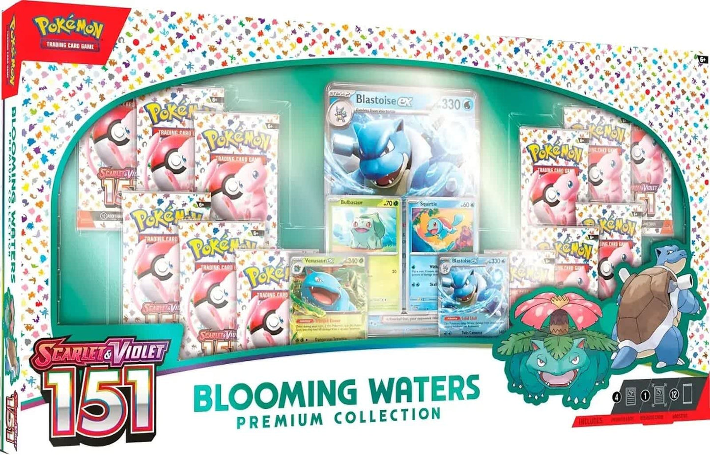 Pokemon TCG Scarlet & Violet - 151 Blooming Waters Premium Collection – Official Pokemon TCG Product