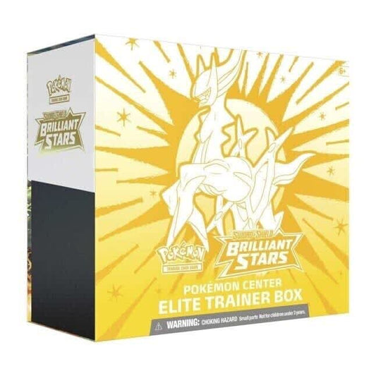 Pokemon TCG Sword & Shield Brilliant Stars Pokemon Center Elite Trainer Box – Complete Trainer Kit with Accessories