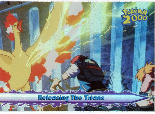 Releasing The Titans Holo Blue Logo Pokemon The Movie 2000 – Official Pokemon TCG Product