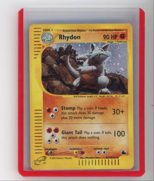 Rhydon 2003 Pokemon Skyridge rare holo H27/H32 – Official Pokemon TCG Product