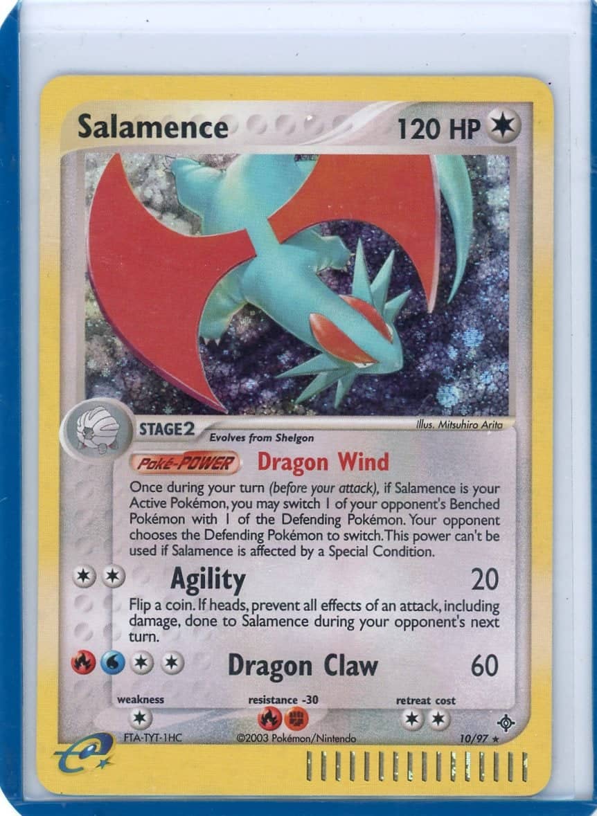 Salamence Pokemon Dragon Holo #10/97 – Official Pokemon TCG Product