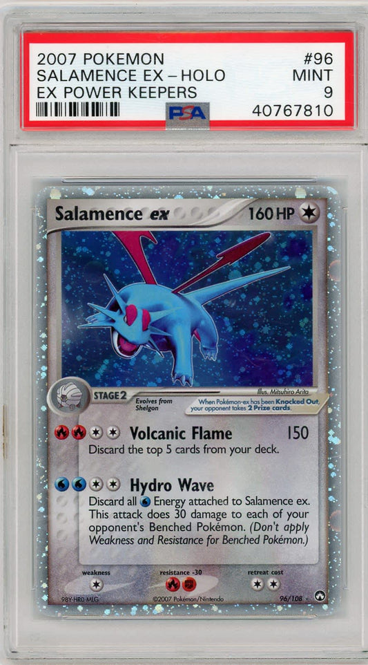 Salamence ex Pokemon EX Power Keepers Holo #96/108 PSA 9 – Official Pokemon TCG Product