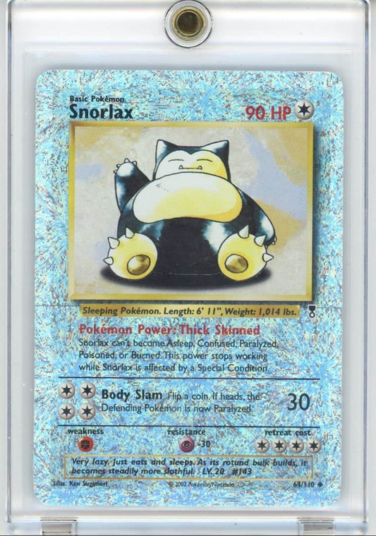 Snorlax 2002 Pokemon Legendary Collection reverse holo #64/110 – Official Pokemon TCG Product