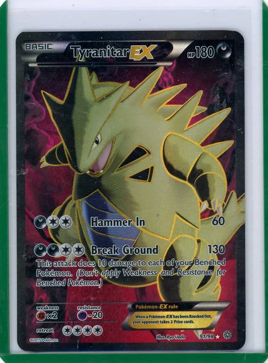 Tyranitar EX Pokemon Ancient Origins Full-Art #91/98 – Official Pokemon TCG Product