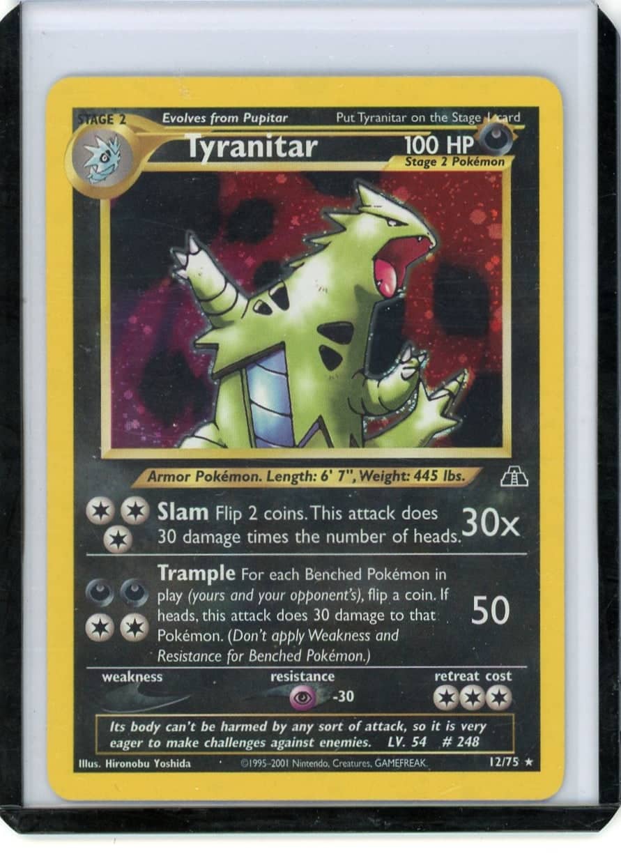 Tyranitar Pokemon Neo Discovery Holo #12/75 – Official Pokemon TCG Product
