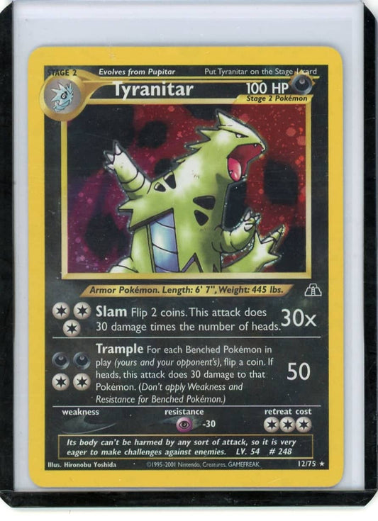 Tyranitar Pokemon Neo Discovery Holo #12/75 – Official Pokemon TCG Product