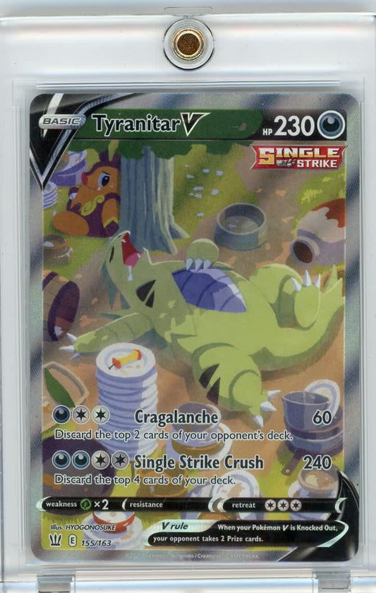 Tyranitar V Pokemon Battle Styles Alternate Full-Art 155/163 – Official Pokemon TCG Product