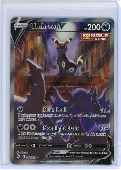 Umbreon V Pokemon Evolving Skies Alternate Full-Art #189/203 – Official Pokemon TCG Product