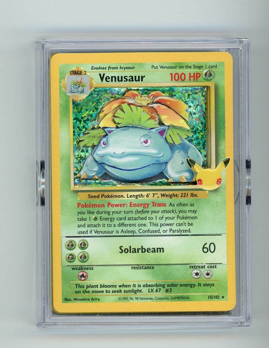 Venusaur 1998 Pokemon / Celebrations 3-layer custom card art by Do or Dye Designs – Official Pokemon TCG Product