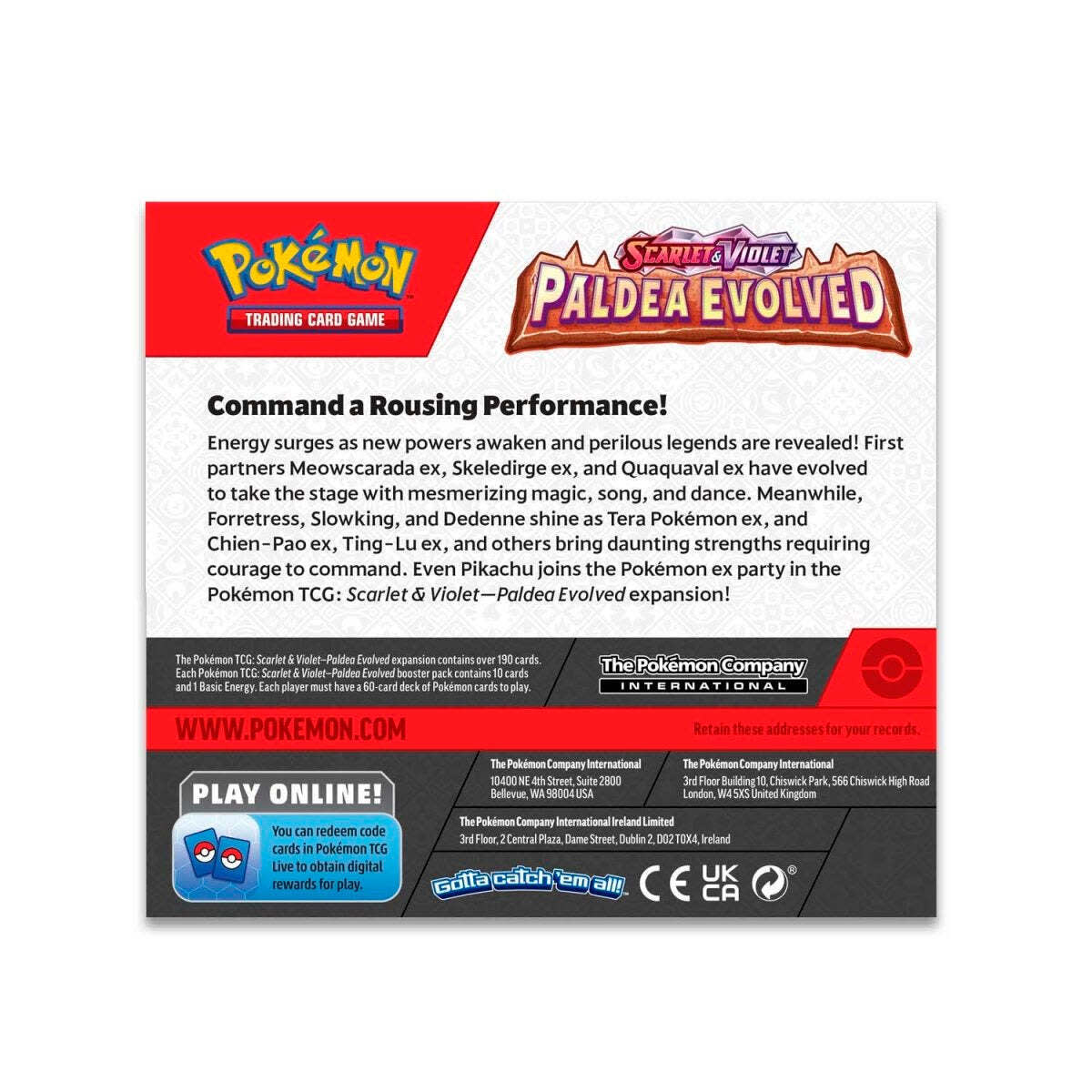 Japanese Pokemon TCG Scarlet & Violet - Paldea Evolved Booster Box – Rare & Exclusive Cards