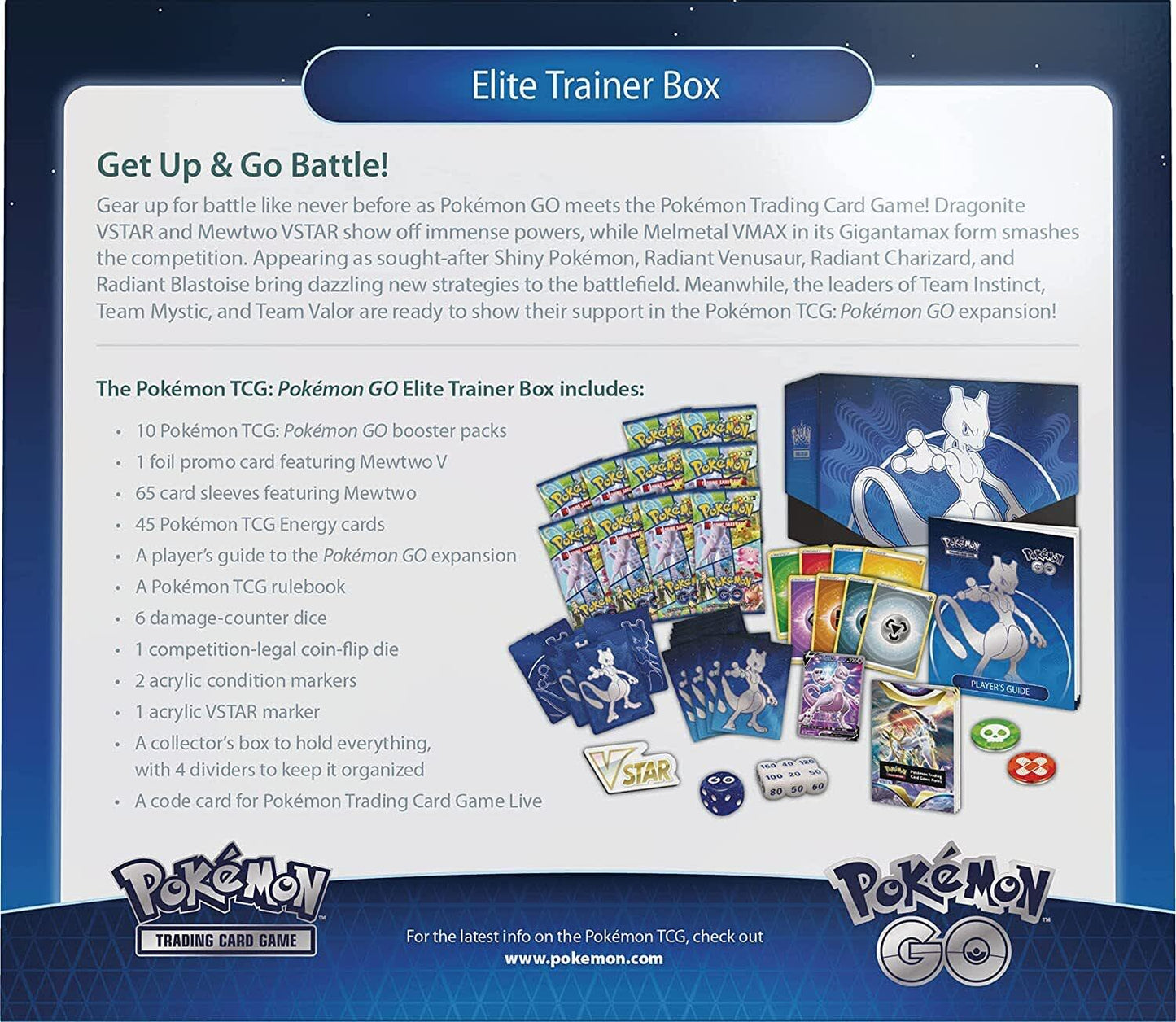 Pokemon TCG Sword & Shield - Pokemon GO Elite Trainer Box – Complete Trainer Kit with Accessories